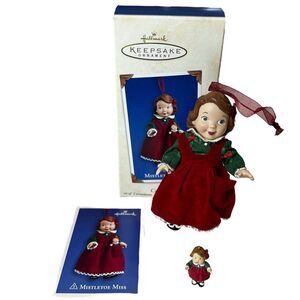 Hallmark Mistletoe Miss Keepsake Ornament 2003 Collector's Series #3 Porcelain